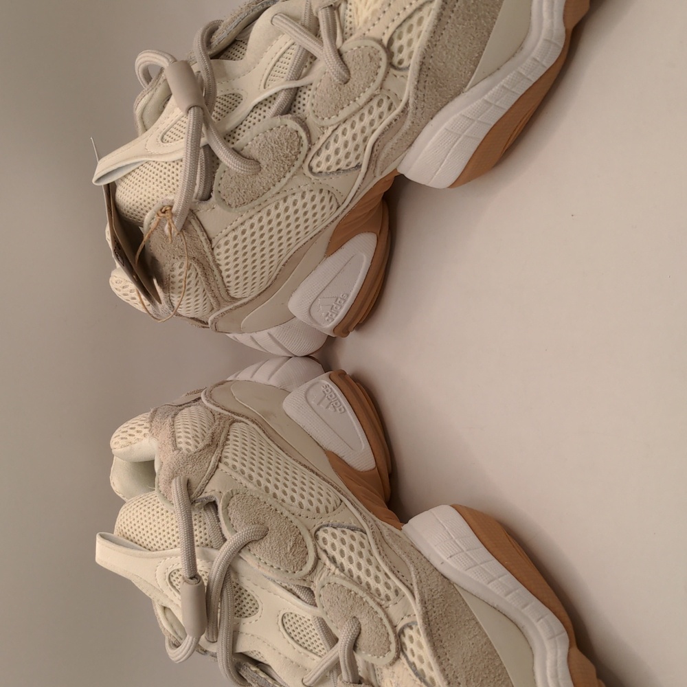 New Adidas Yeezy 500 Sneakers Stone Taupe ID1600 Sz 10 - Picture 5 of 11